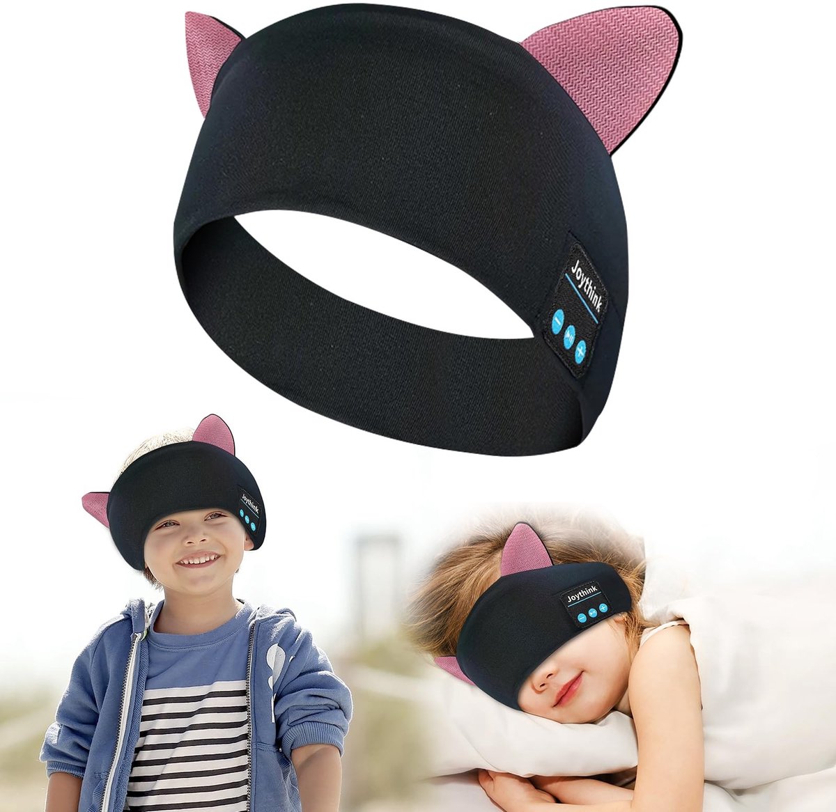 Omgoods - Joythink Bluetooth Hoofdtelefoon en Slaapmasker voor Kinderen - Draadloos