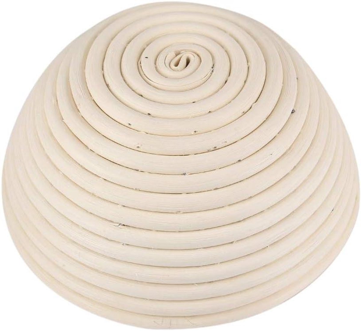 Ronde Broodmand - Rieten Bakmand Deegmand - Brood Bakken - Spiraalvormig Ontwerp - 18 x 9 cm - Natuurlijk