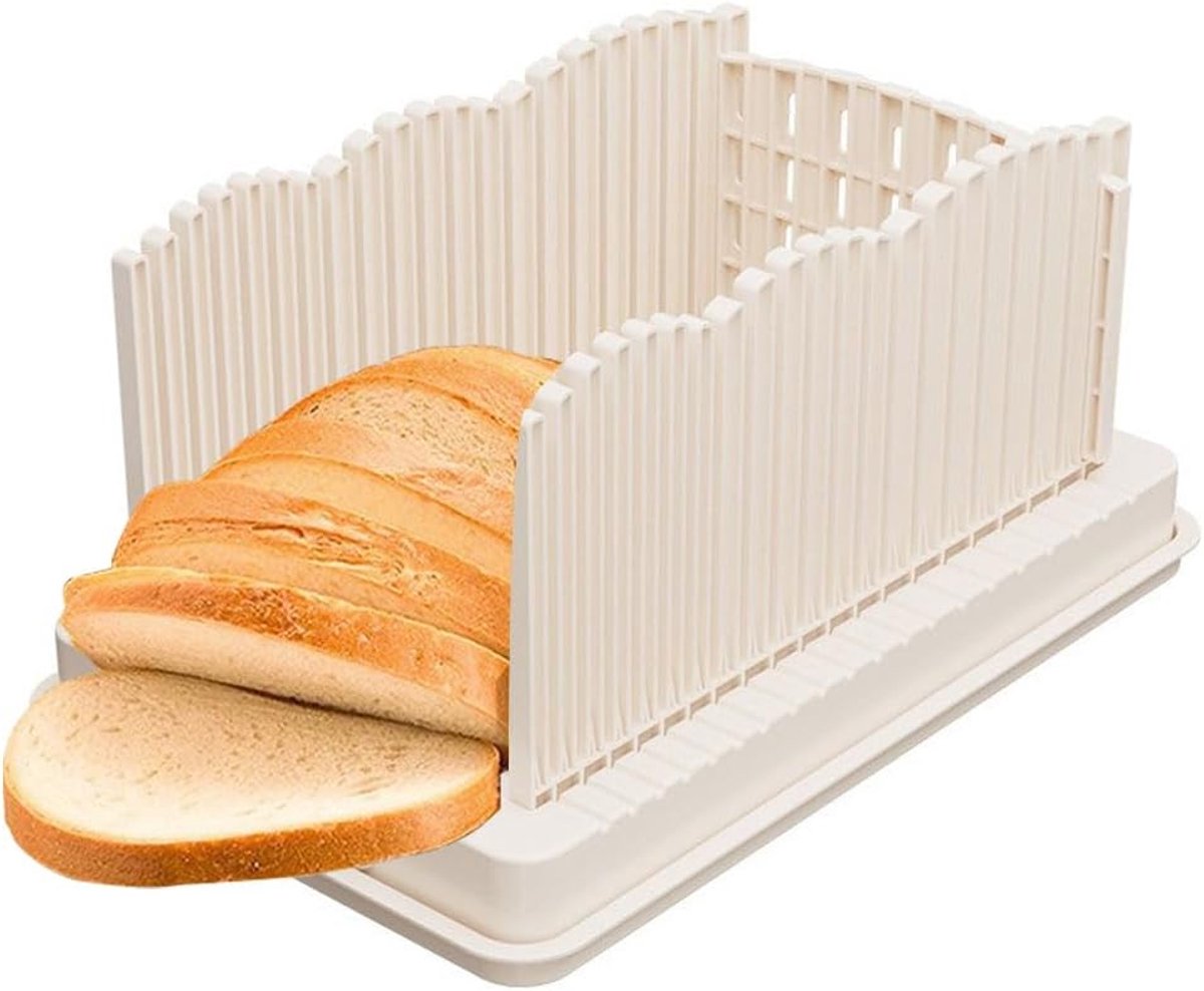 SnelShoppen - Verbeterde Multifunctionele Broodsnijder - Opvouwbare Compacte Snijder met Verstelbare Handgreep - Ideaal voor Toast, Sandwiches en Zelf