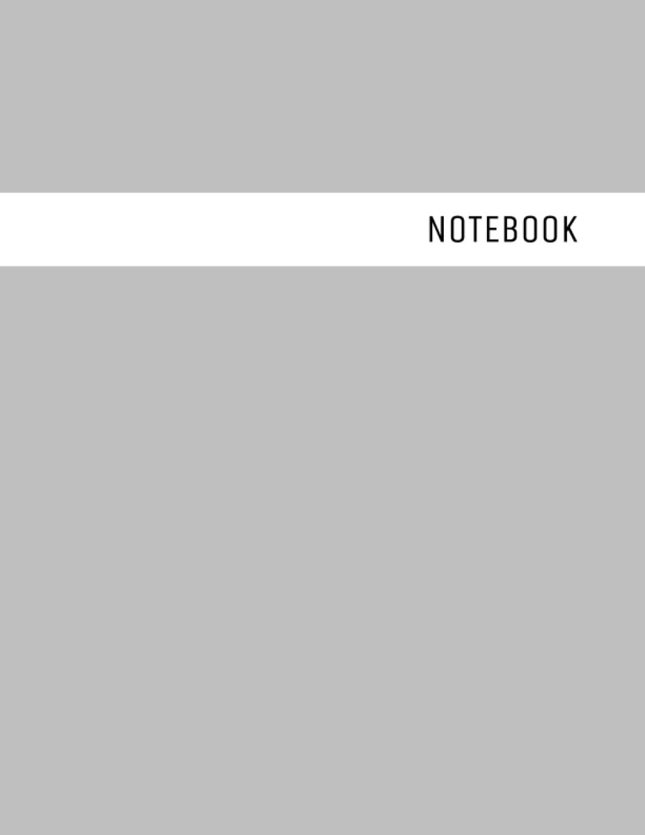SnelShoppen - Notitieboek - Lege Pagina's Genummerd - Groot (21 x 28 cm) - 106 Pagina's - Zilver Softcover - Ideaal Voor Notities, Schetsen, Journalin