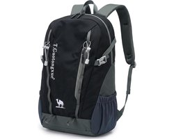 SnelShoppen - Hiking Rugzak 35L Lichtgewicht Grote Capaciteit Voor Mannen en Vrouwen - Verstelbare Schouderbanden - Zwart - Ideaal Voor Trekking, Kamp