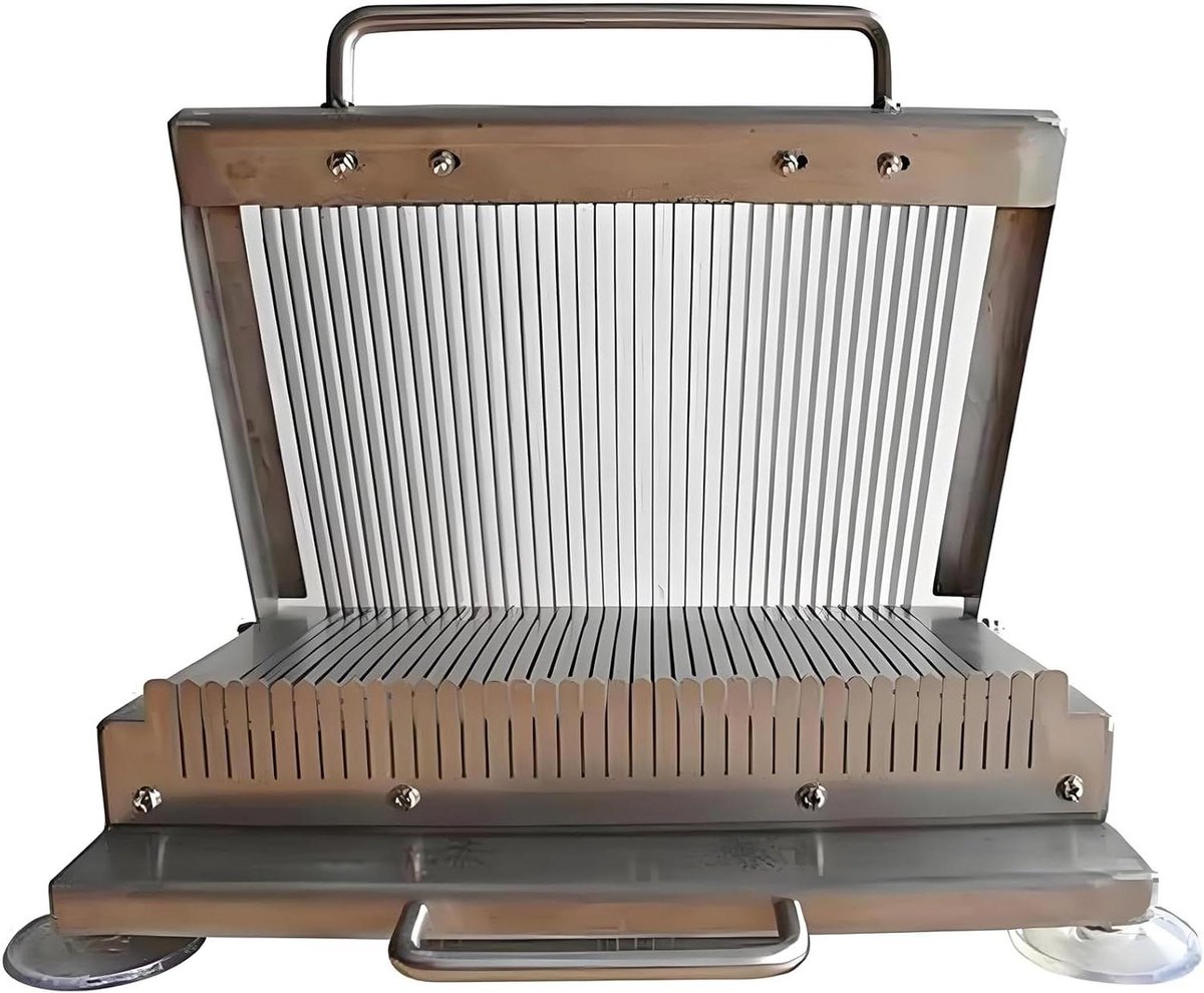Sushi Rol Snijder - RVS Snijmachine - Gelijkmatig Snijden - Antislip Voetjes - 8 mm dikte - Zilverkleurig
