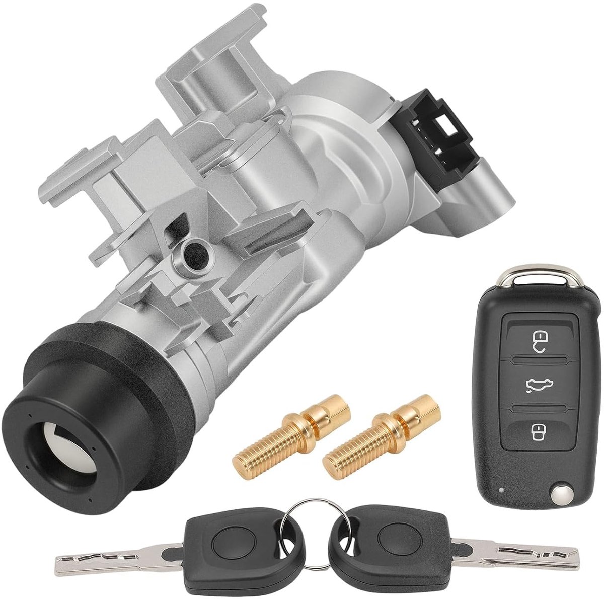 Contactschakelaar en Stuurslot voor Golf 5, 6, A3, TT, Seat Leon, Beetle, Jetta, Passat met Sleutels en Afstandsbediening
