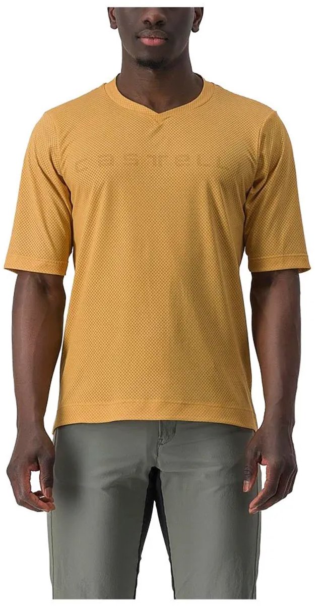 Castelli Trail Tech 2 T-shirt Met Korte Mouwen Man Goud