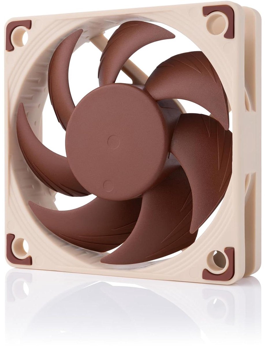 Stille PC Ventilator - Computer Koeler - Koeling Optimaliseren - 5V PWM Controle - 60x15 mm - Bruin