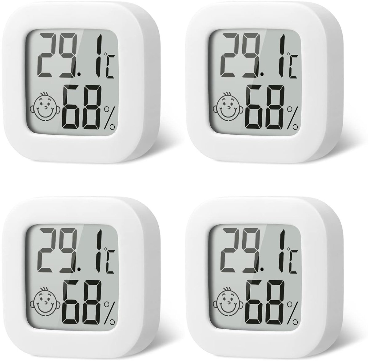 Digitale thermo-hygrometer - Min lcd-hygrometer - Draadloos ontwerp - Perfect voor kinderkamers en woonruimtes - SnelShoppen