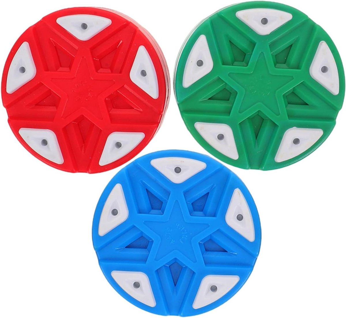 Hockeypucks - Roller Hockey Pucks - Straathockey Training - Soepele Prestaties - 7.5 cm - Diverse kleuren