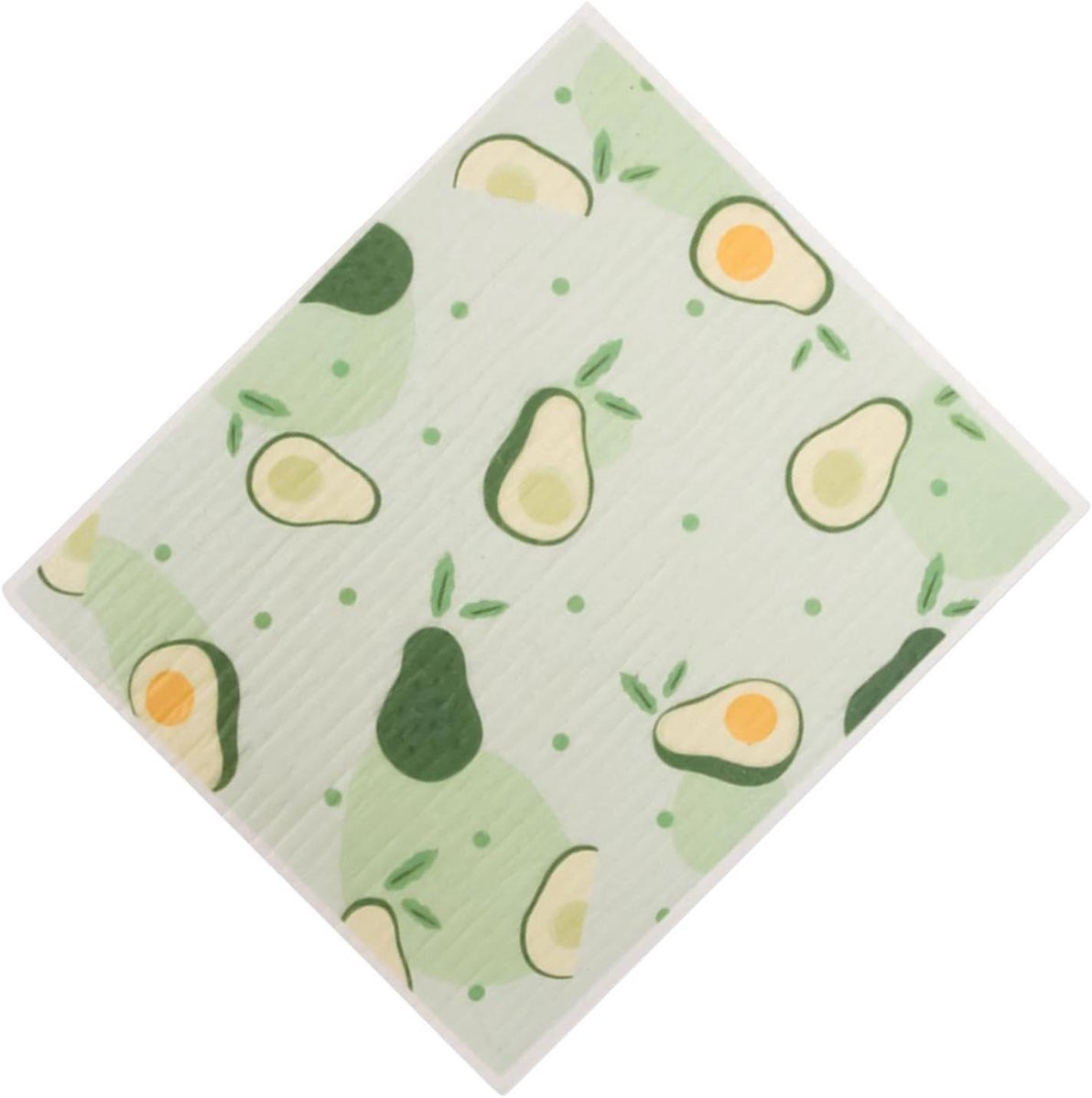 Keuken Afwasdoeken - Vaatdoeken Houtpulp - Keuken Schoonmaken - Snel Drogen Pluisvrij - 18x18 cm - Avocado