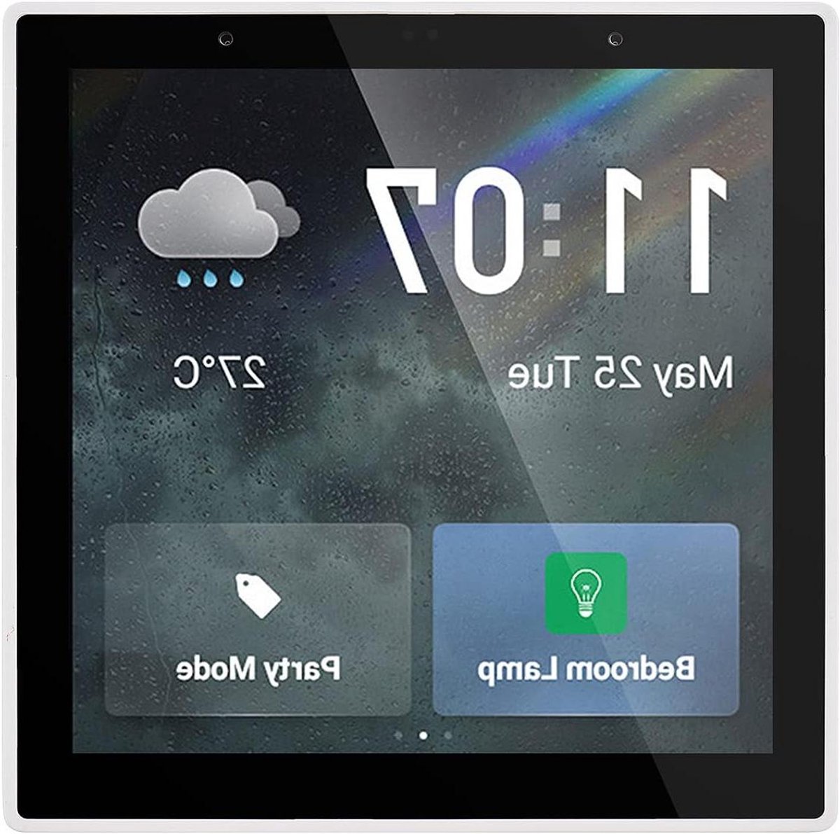 Smart Home Controlepaneel - Centrale Schakelaar Touchscreen - Domotica Bediening - 4 Inch LCD Display - 86x86mm - Wit