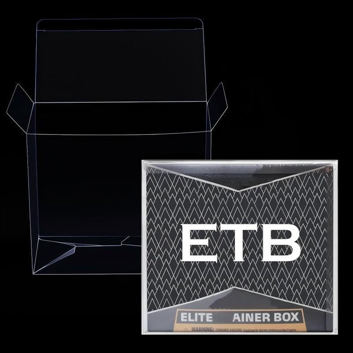 5 Pack Elite Trainer Box, beschermhoes voor compatibel met Elite Trainer Box, transparant, waterdicht, stofdicht, PVC (19,3 x 16,8 x 8 cm)