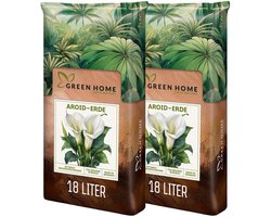 Green Home Aroid potgrond - 36 liter kamerplanten aarde met perliet - luchtige mix voor Monstera en Philodendron