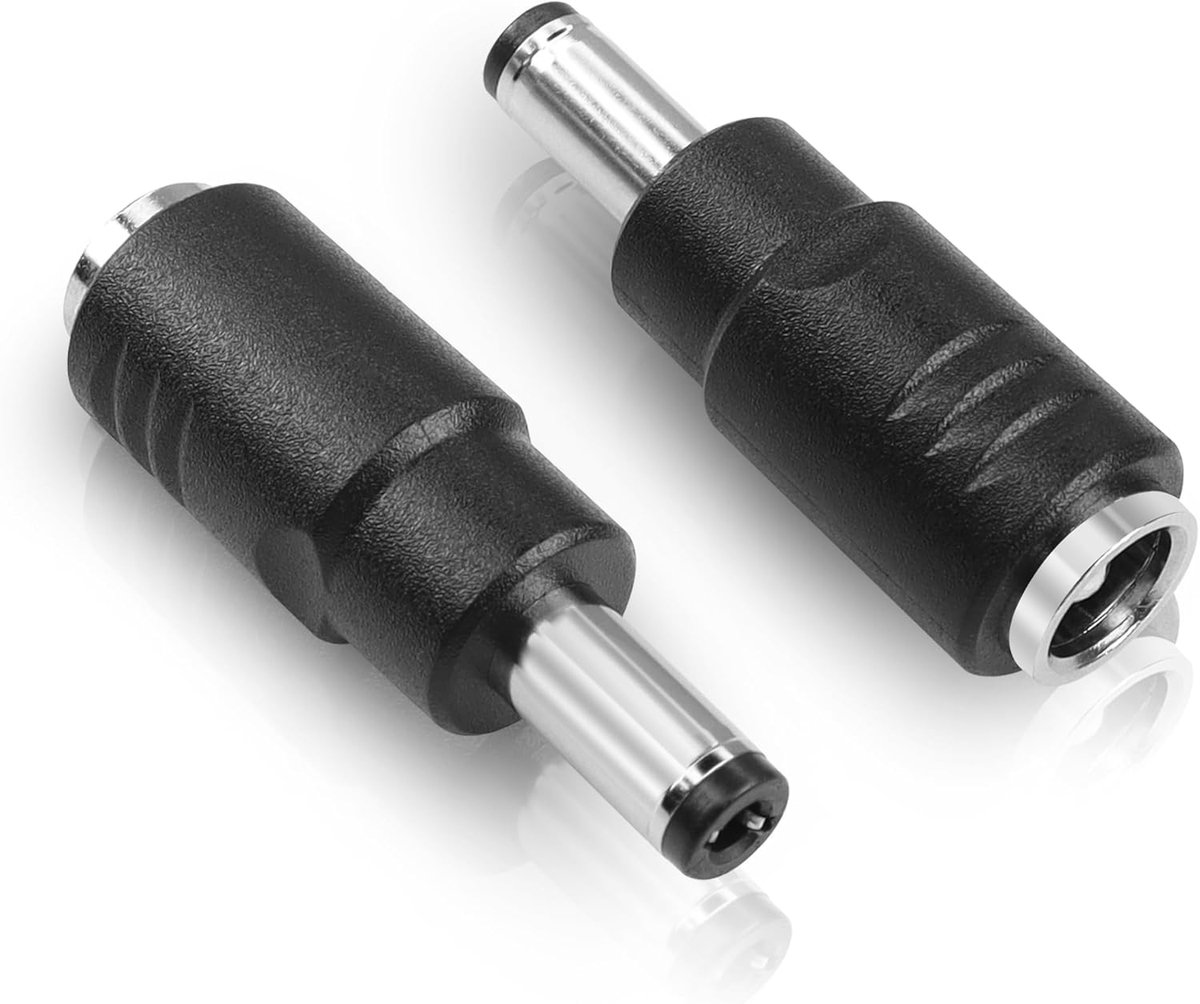 Holle stekkeradapter, DC 5,5 mm x 2,5 mm stekker naar 6,5 mm x 3,0 mm aansluiting voor zonne-powerstation, laptop, CCTV-beveiligingscamera's, bewakingssystemen, elektronisch toetsenbord