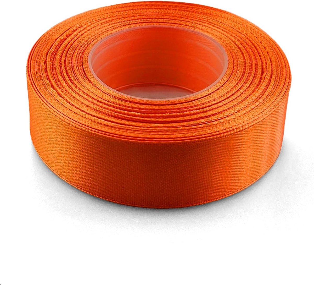 1 x satijnen lint donkeroranje, 25 mm x 32 m voor knutselen bruiloft geschenk decoratie verpakking