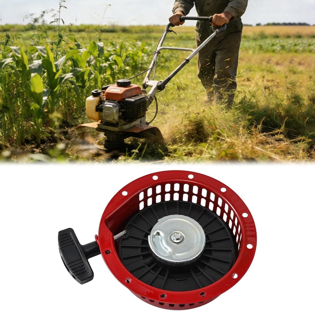 Trekstarter grasmaaier, compatibel met Hon-da G150 G200 GV200 GX110 GX140 GX160, omgekeerde starter voor OE-code 28400-883-040ZB, Recoil Pull Starter van metaal en kunststof