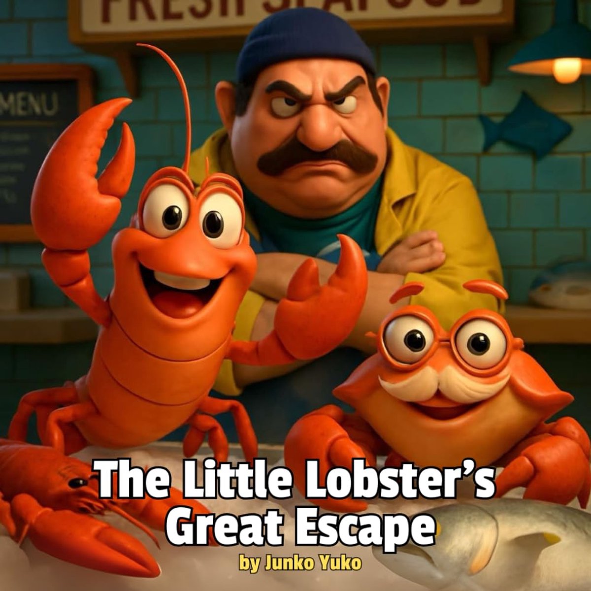 Little Lobster's Great Escape: Cute Little Lobster and Wise Crab Adventure Picture Story Book for Kids Young Boys Girls Teens Students Children ... Escape Tale from a Bustling Seafood Market