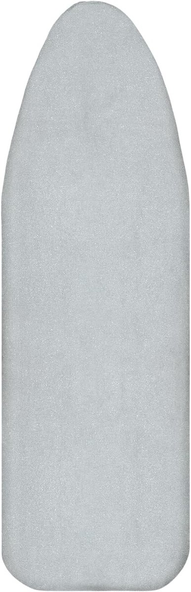 Strijkplankhoes, Strijktafelhoes van katoen, Strijkhoes met elastische band voor stoomstrijkijzer, Geschikt voor strijkplanken 125-130cm x 35-40cm, Zilver