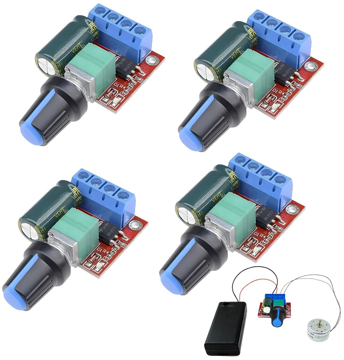 toerentalregelaar, DC 6 V, 12 V, 24 V, 35 V, Pwm-controller, PWM-motor, toerentalregelaar, spanningsregelaar, PWM-regelaar, potentiometer 12 V, met led-display en
