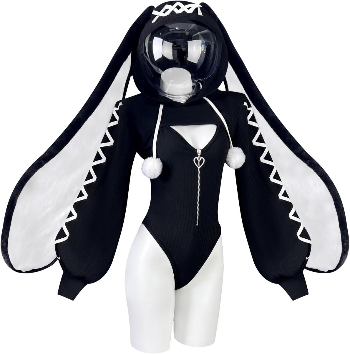 Sexy Bunny Girl lingerie (4-delige Set) Bikini Bunny Bodysuit Cosplay Party Anime Kostuums