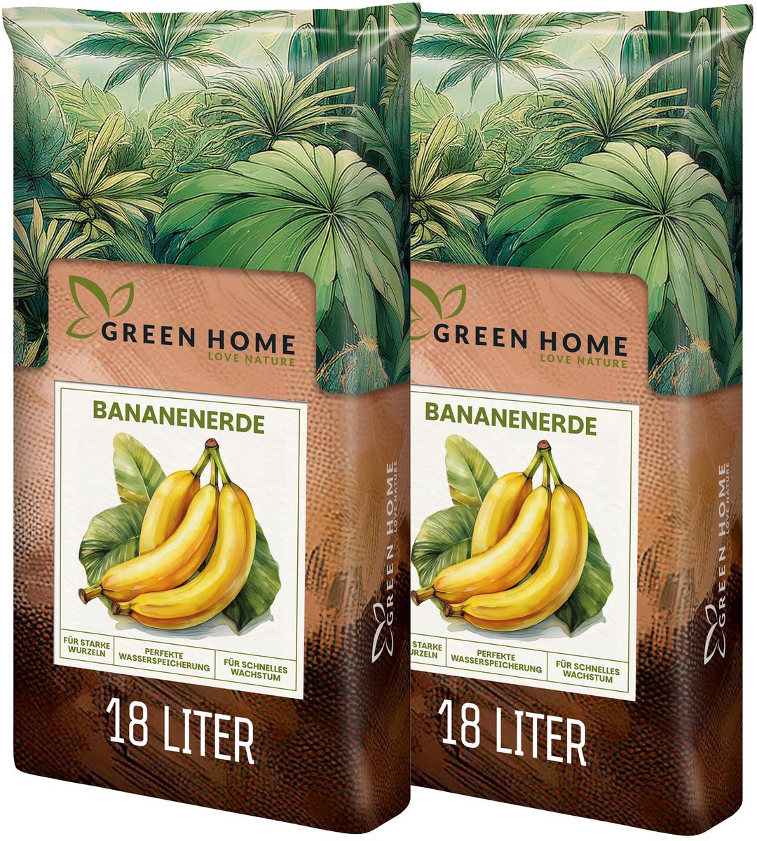 Green Home Love Nature Banana soil potgrond - 36 liter - pH 5,8 - met langdurige meststof