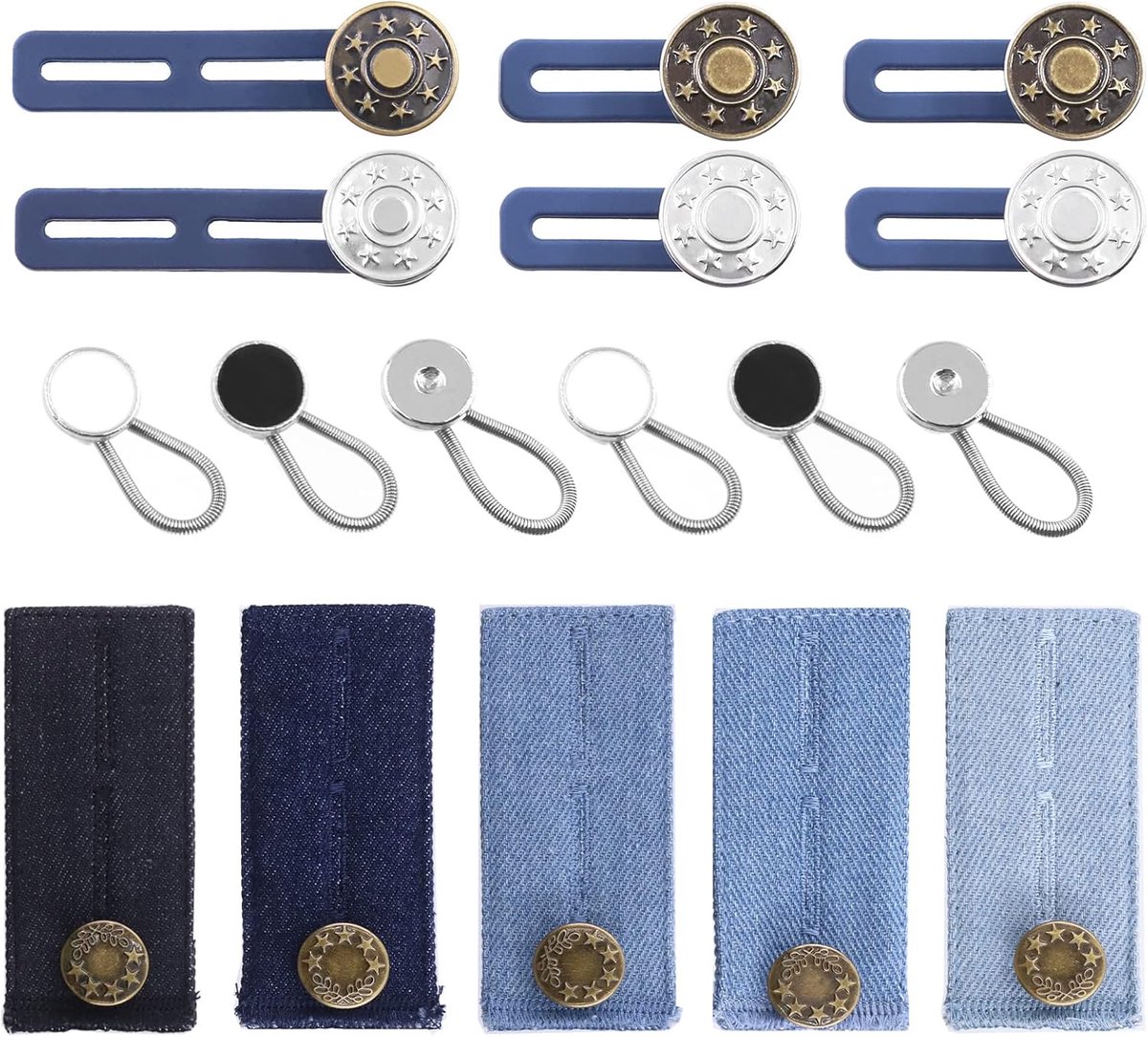 Extender Button Tailleband Extender Knoppen Metalen Knopen Geen Naai