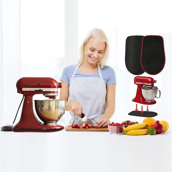 Glijplank voor KitchenAid keukenmachine, Artisan accessoires, onderlegger, mat, schuifmat voor keukenhulp, heavy duty keukenmachines, opzetstuk koffiezetapparaat (compatibel met KitchenAid 4,3 — afbeelding 5