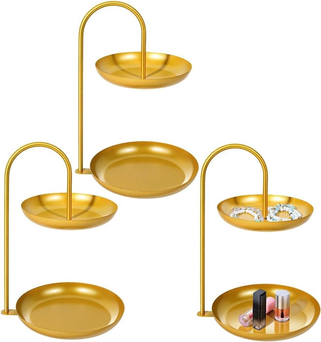 Sieradenhouder set van 2, stijlvolle organizer voor armbanden, kettingen en ringen, perfect voor tafelopslag en accessoires