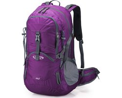 Omgoods - 45L Waterdichte Wandelrugzak met Regenhoes voor Trekking en Reizen