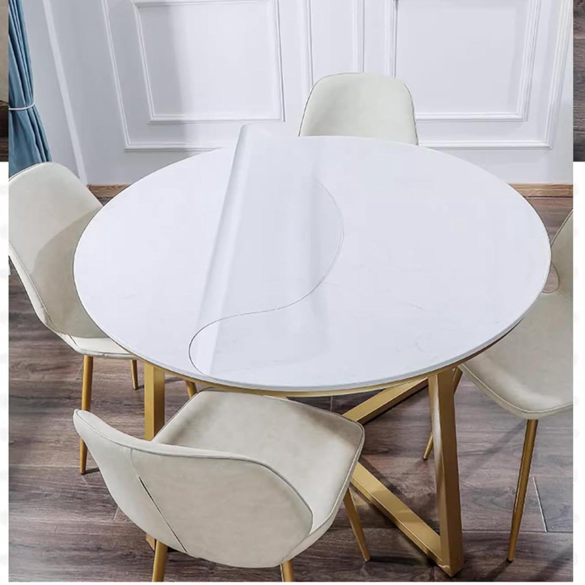 Ronde Tafelbeschermer - Tafelkleed PVC - Tafel Beschermen - 2mm Dik - 110 cm Diameter - Transparant