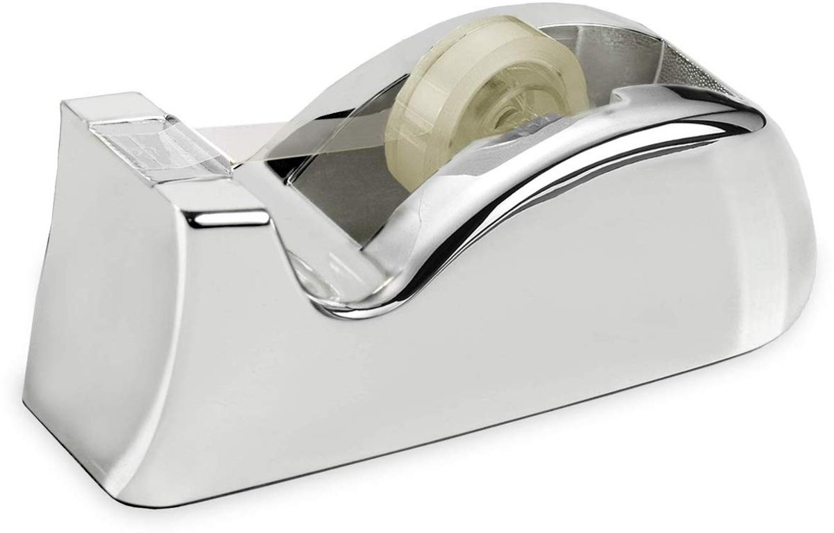 Omgoods - Tesa Tafel Dispenser voor Plakband - Chique Zilver