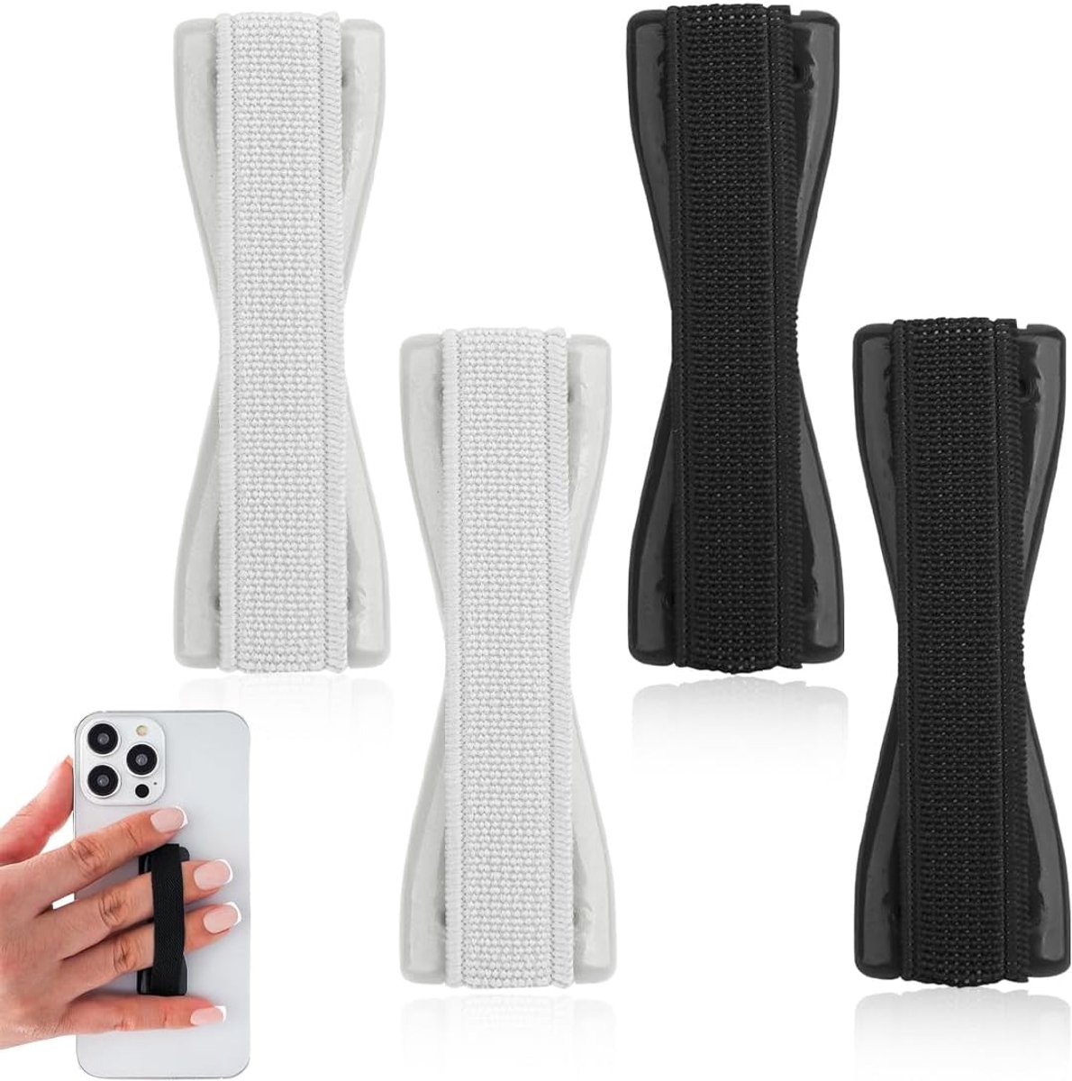 4 stuks vingerhouder voor mobiele telefoon, vingerhouder