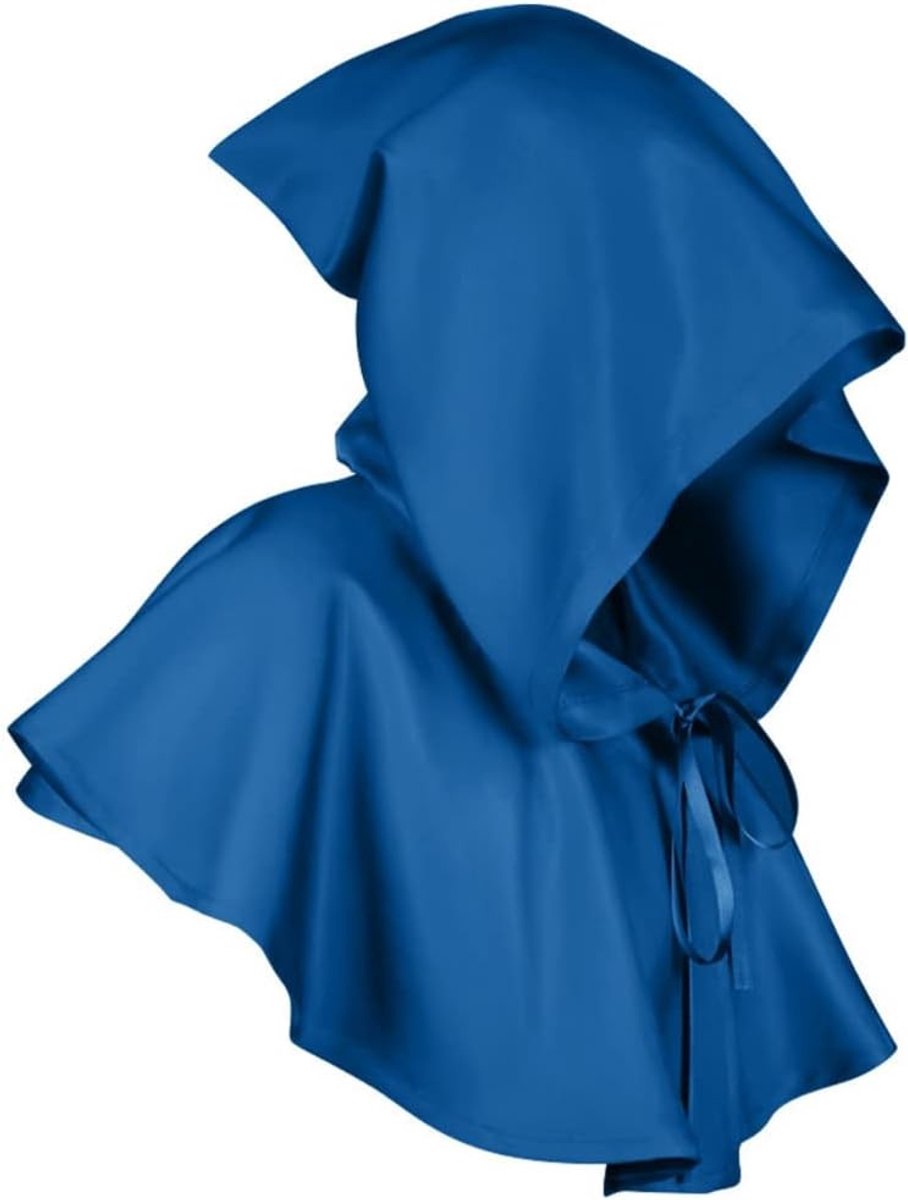 Halloween Kapmantel voor Cosplay - Middeleeuwse Gothic Cape voor Heks, Tovenaar en Vampier - Unisex Kostuum Accessoire voor Feestjes en Carnavals