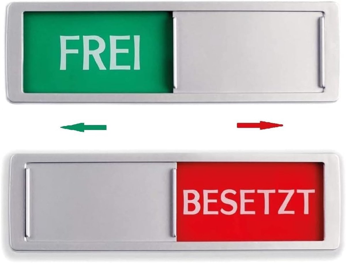 Vrij - Bezet Schilden Vrij Bezet Schuifborden Zelfklevend Toilet