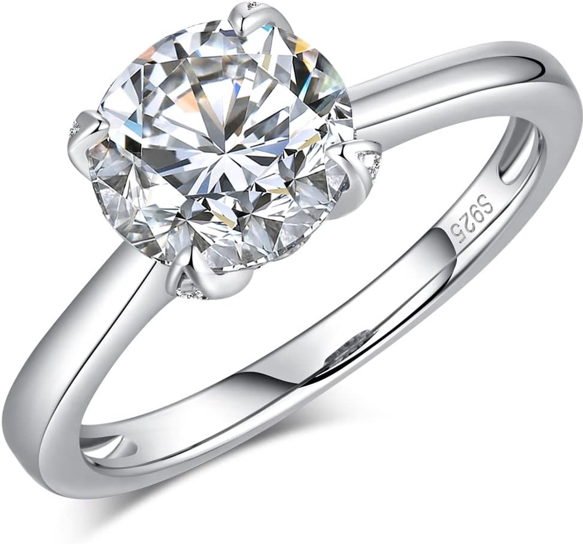 Ringen 18 karaat witgoud geplateerd 925 sterling zilver trouwringen