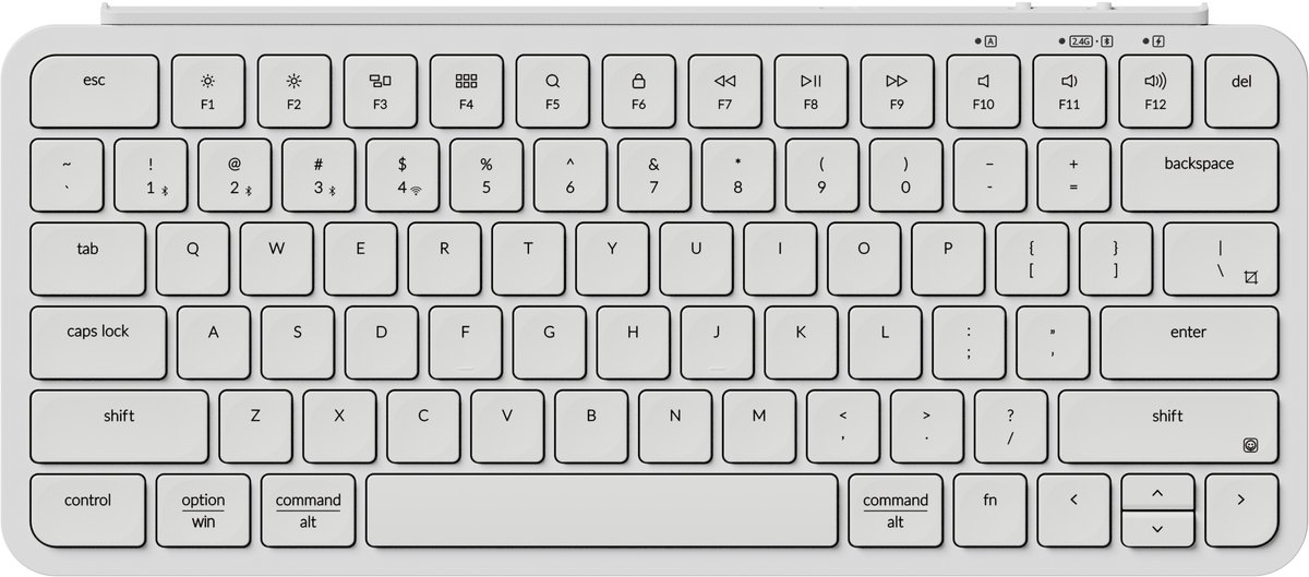 Keychron B1 Pro-K8 toetsenbord 75%, ABS Keycaps, 2.4GHz | Bluetooth 5.2 | USB-C