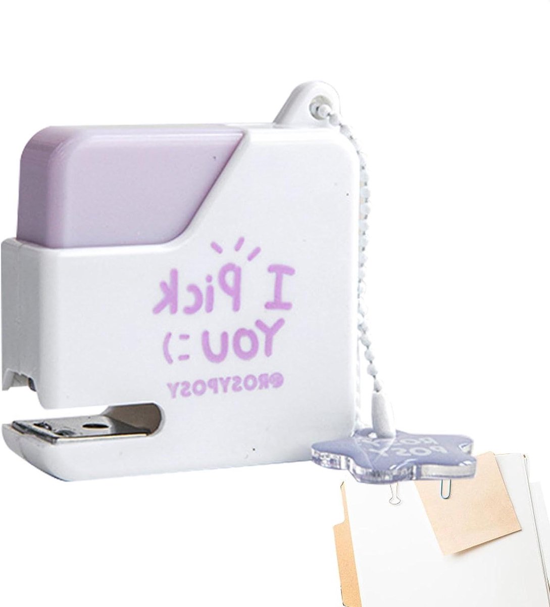 Kleine Nietmachine - Mini Nietmachine Set - Kantoor Organiseren - Uniek Kubusontwerp - 4 x 4.5 cm - B