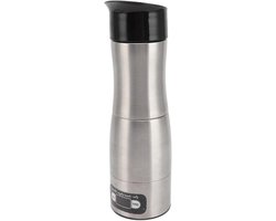 Draagbaar Koffiezetapparaat - Reiskoffiemachine Auto Koffie - Koffie Zetten Onderweg - Compact Roestvrij Staal Ontwerp - 150 ml - Zwart