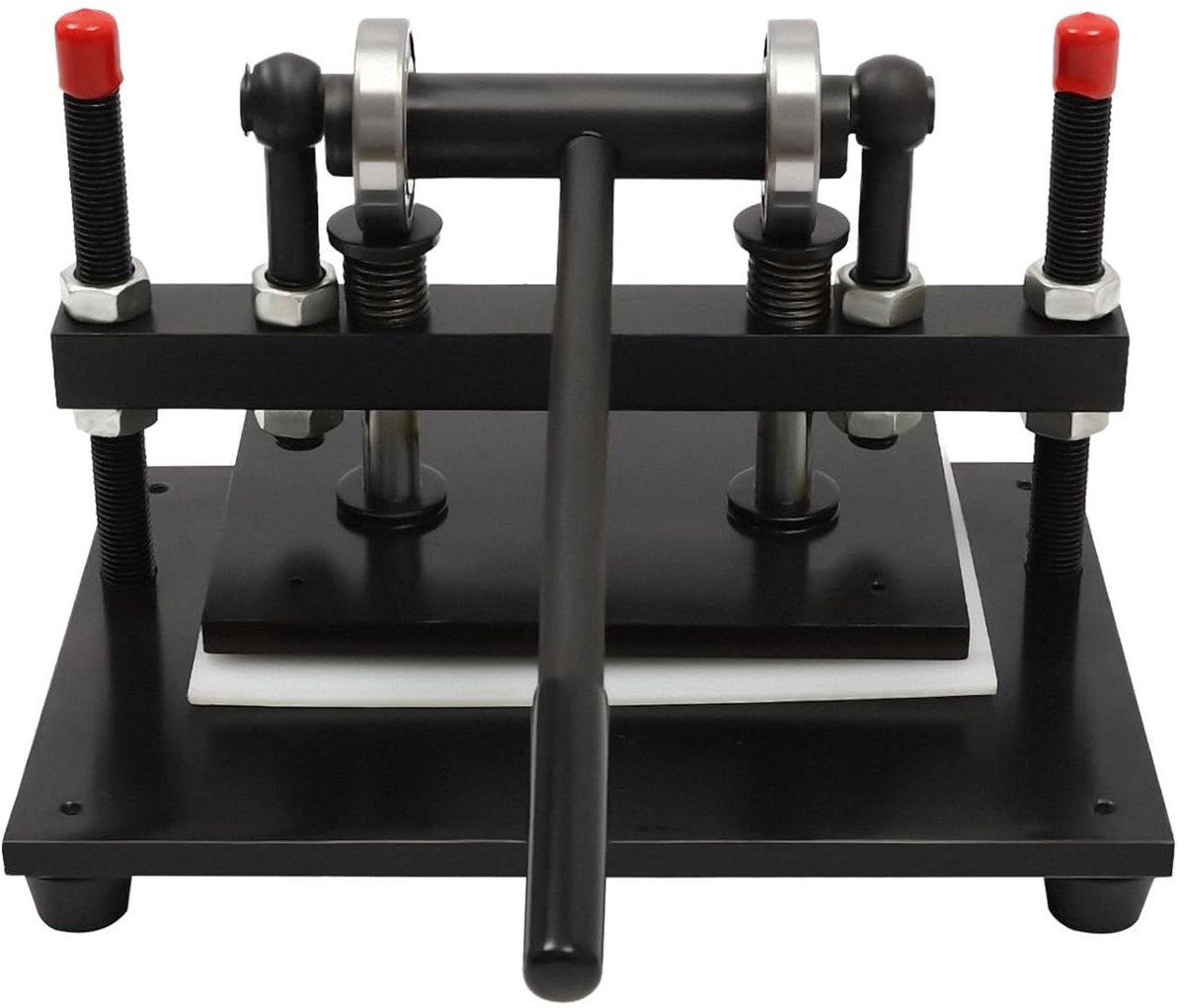 Snijmachine Leer - Stansmachine Handmatig - Materiaal Bewerken - Volledig Stalen Frame - 38 x 31cm - Zwart