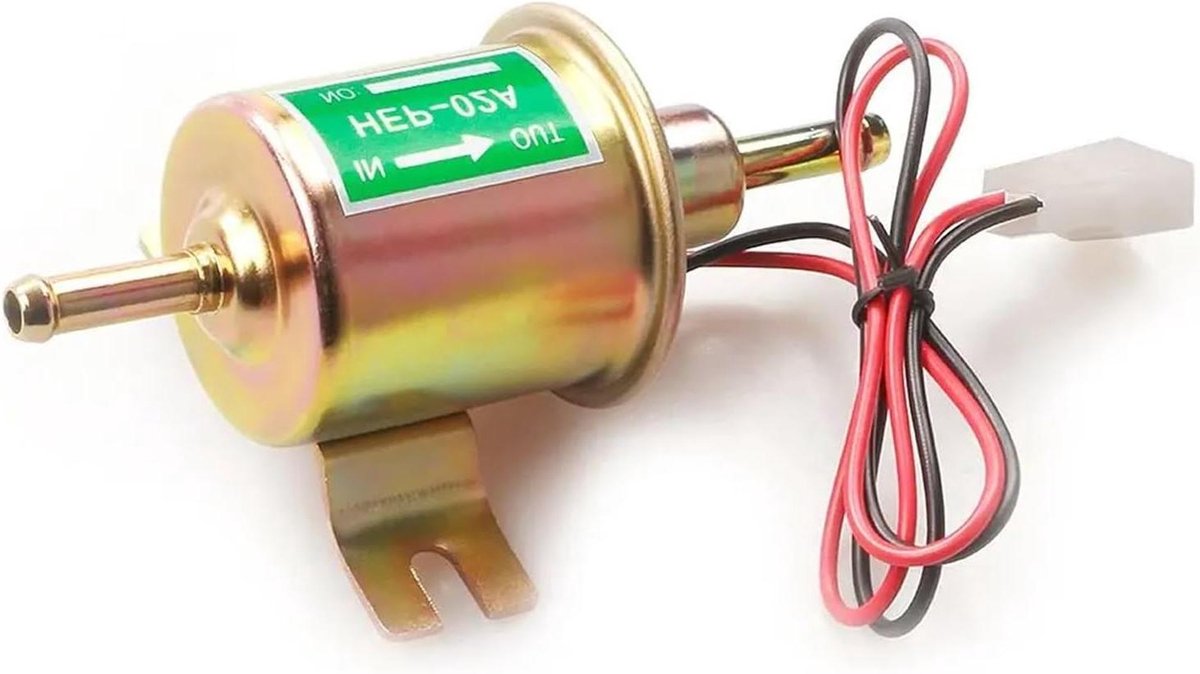 Elektrische Brandstofpomp - Brandstofpomp Auto Motorfiets - Brandstoftoevoer Zorgen - Universele Pasvorm - 12V 24V - Goud