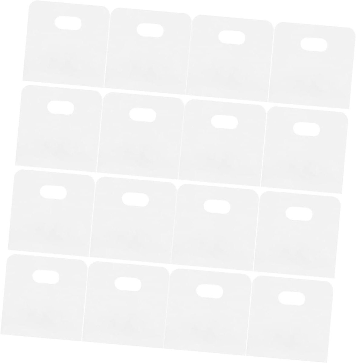 Reparatielipjes Verticale Jaloezieën - Lamellen Fixeer - Raambekleding Repareren - Zelfklevend Transparant - 3 x 3 cm - Wit