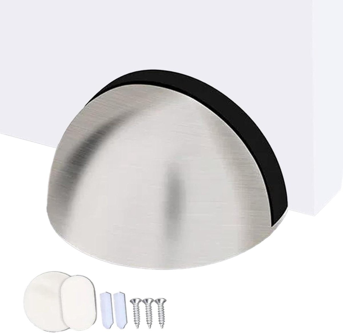 Magnetische Deurstop - Deurmagneten Deurvanger - Deuren Open Houden - Versterkte Stabiliteit - 8.5 x 5 x 5 cm - Geborsteld