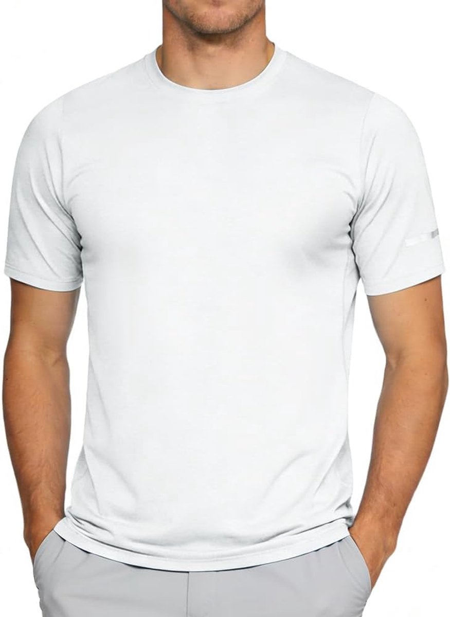 Rash Guard T-shirts met korte mouwen UPF 50+ zonwering shirt met korte mouwen zweetafvoerend Rash Guard Vest Sneldrogend Running Sport Gym Tops Compressie korte mouw zwemmen T-shirts
