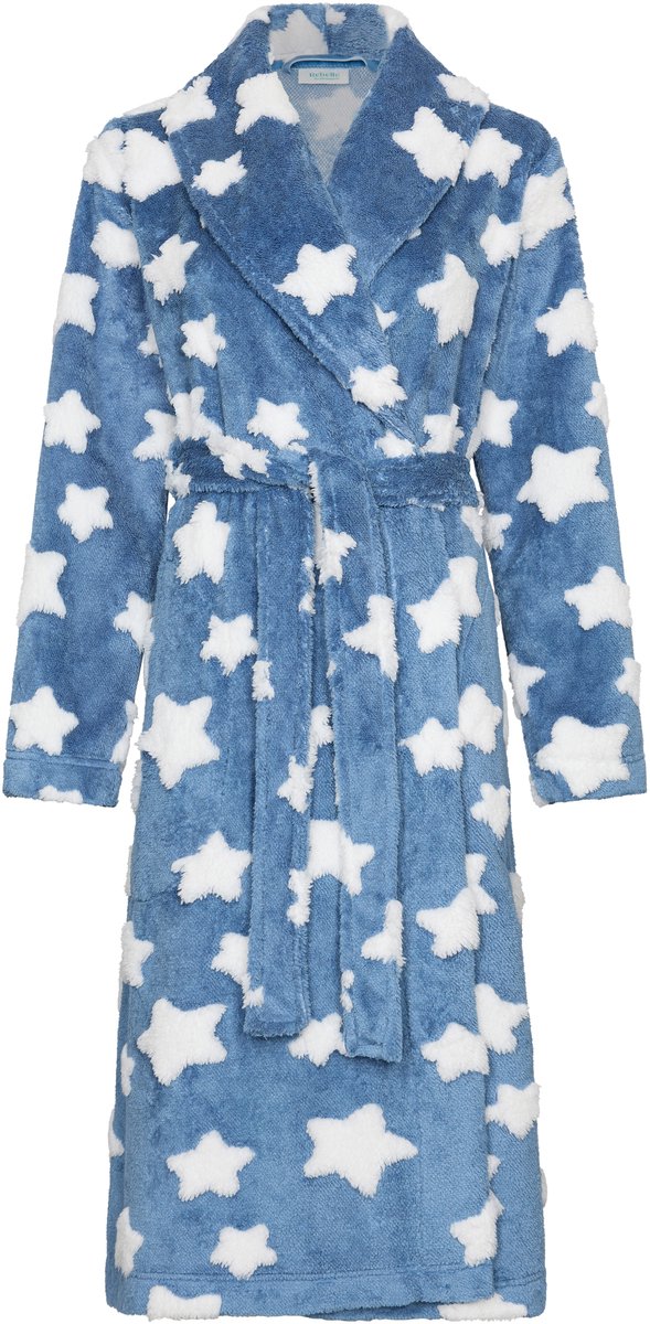 My Rebelle - Badjas - Blue Nights- Fleece - Blauw sterren - Maat S