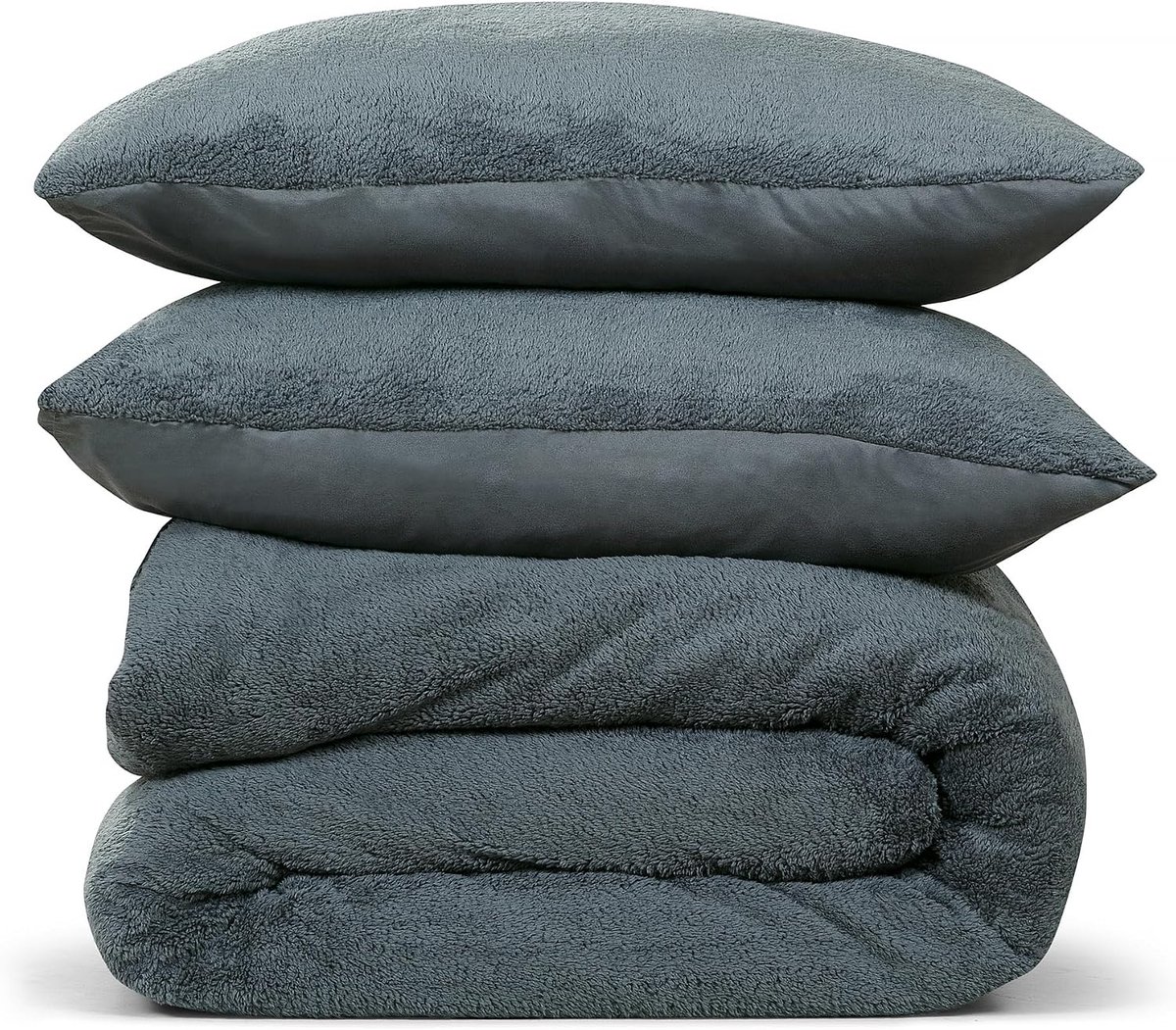 Dekbedovertrek Teddy Fleece - Eenpersoons 140x220 cm - Zacht & Huidvriendelijk - Perfect voor een goede nachtrust - SnelShoppen