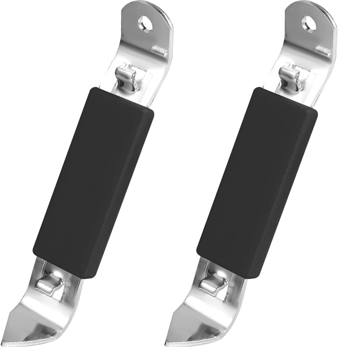 2 Stuks Flesopener Magneet, RVS Handmatige Flesopeners Blikopener Magneet Punch Can Tapper met Magneet voor Bier Kan Dranken (Zwart)