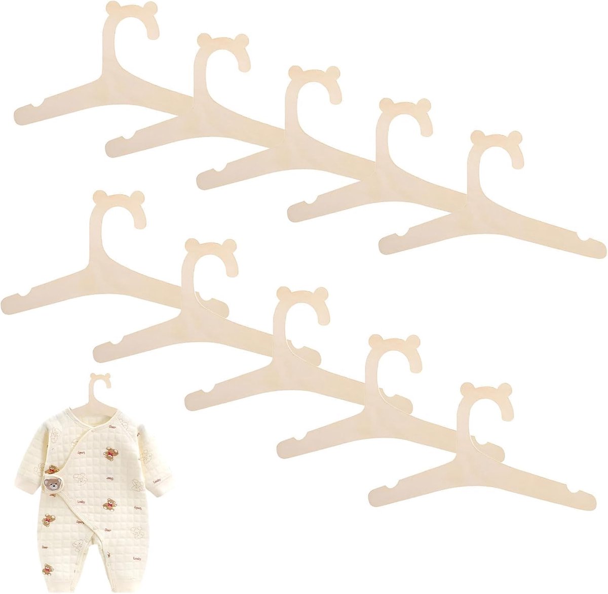 Kleerhangers, houten kleerhangers, babykleerhangers, kleerhangers