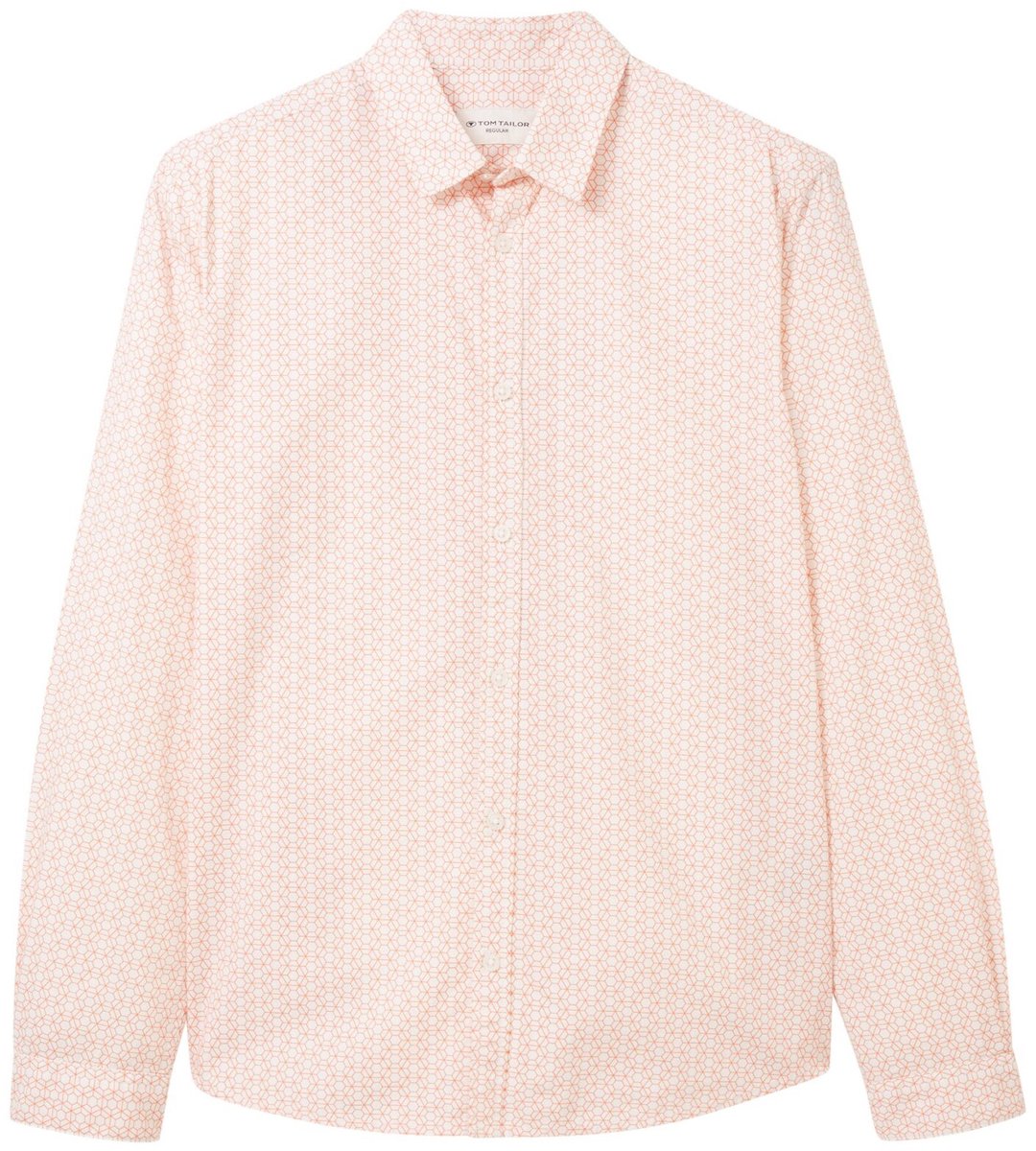 Tom Tailor - Hemd - Maat L - Mannen - 31848 orange ge - katoen