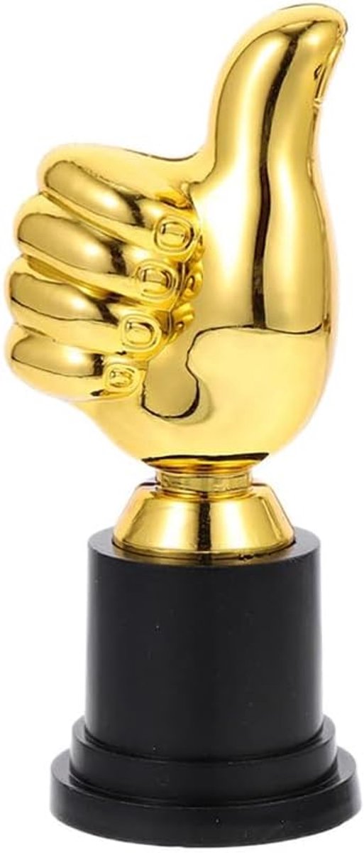 Trofee Duimen Omhoog Trofee Bureau Beelden Sculptuur voor Prijsuitreiking Feest Sport Winnaar