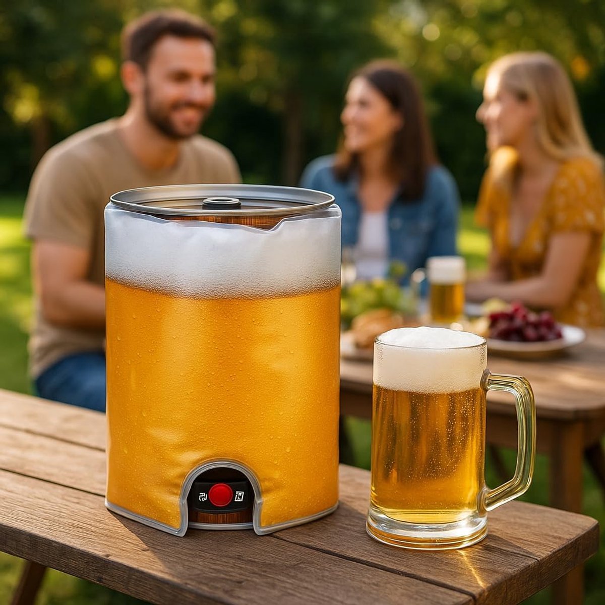 Premium voor 5l vat | ideaal voor verjaardagen | langdurige koeling door speciaal koelgel | Gemaakt in Duitsland