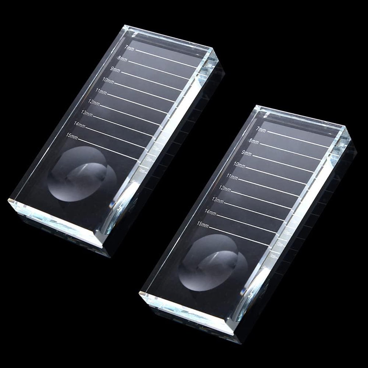 2-in-1 wimperverlenging Crystal Pallet, Glas Valse Wimpers Stand