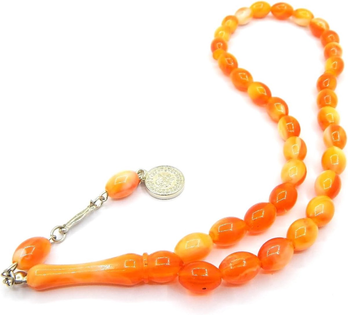 Kralen Tesbih Tasbih Tespih Misbaha Subha 33, 12 mm ovale vorm moslim